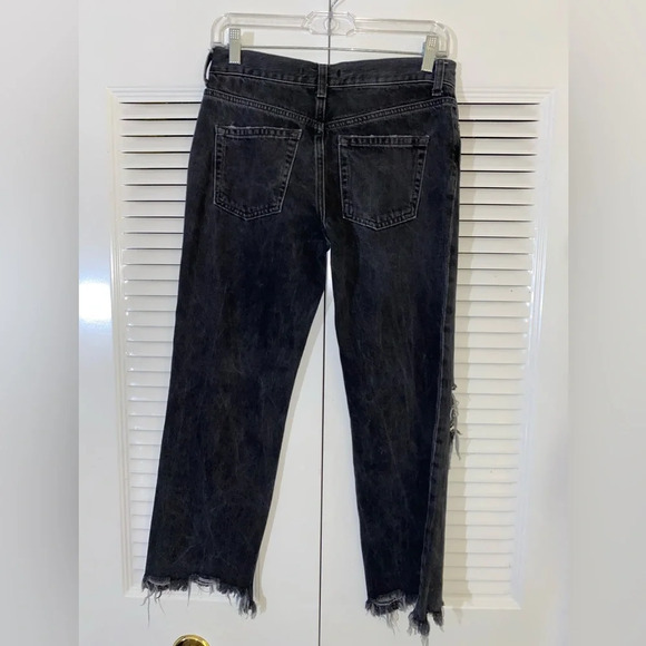 Free people We the free Cropped Distressed Button Fly Denim jeans - Picture 8 of 8